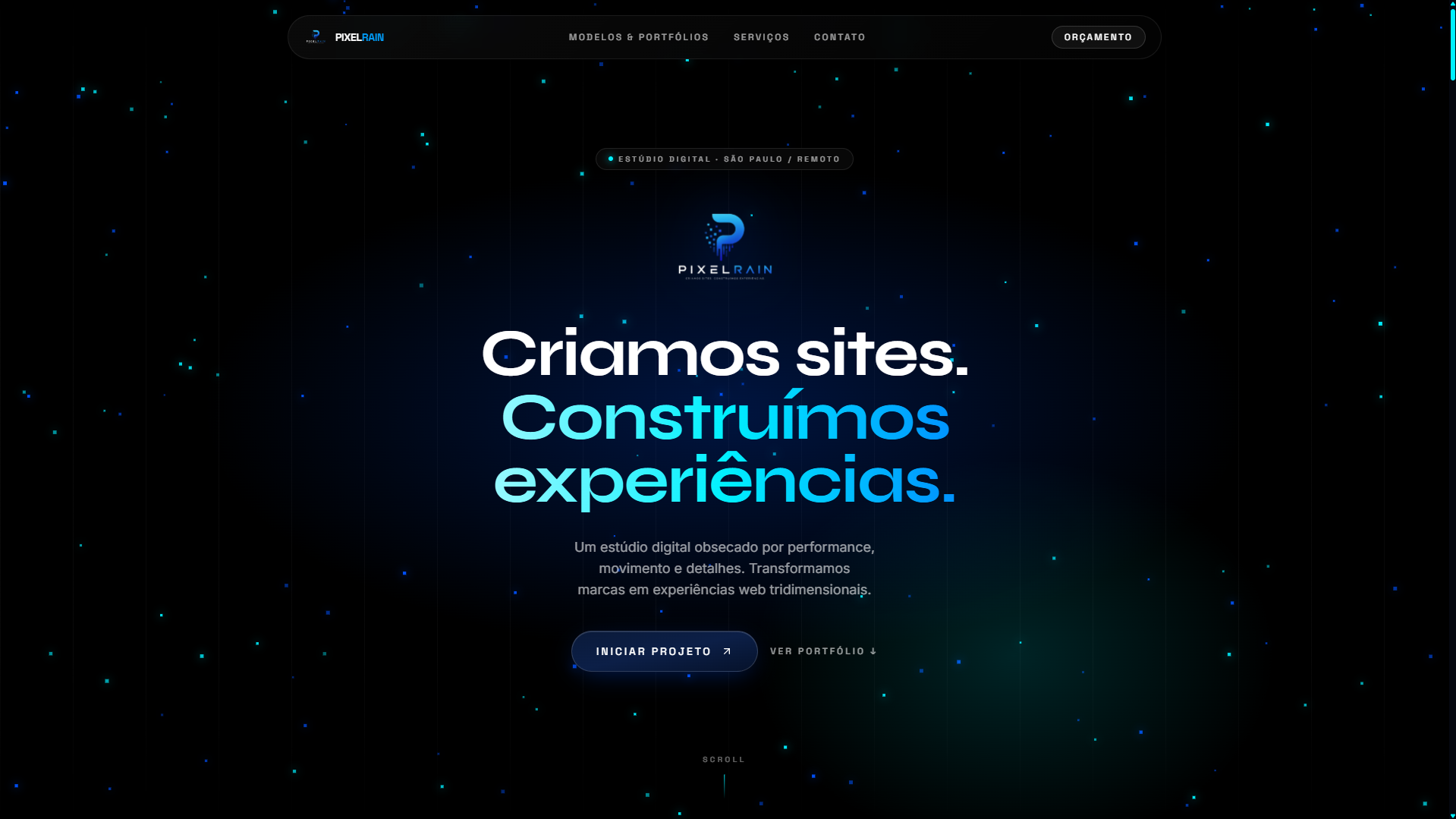Mockup do site